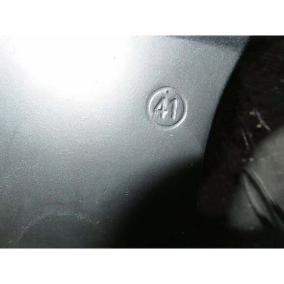 Chunky Platform Ankle buckle Feather embellished heels size 41 or US 9 - Picture 7 of 14